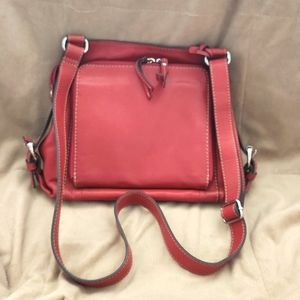 FOSSIL Red Brick leather crossbody bag, LONG LIVE VINTAGE 1954